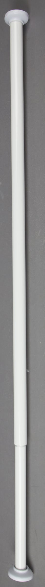 Tringle à Pression Extensible Métal Blanc 110-200cm