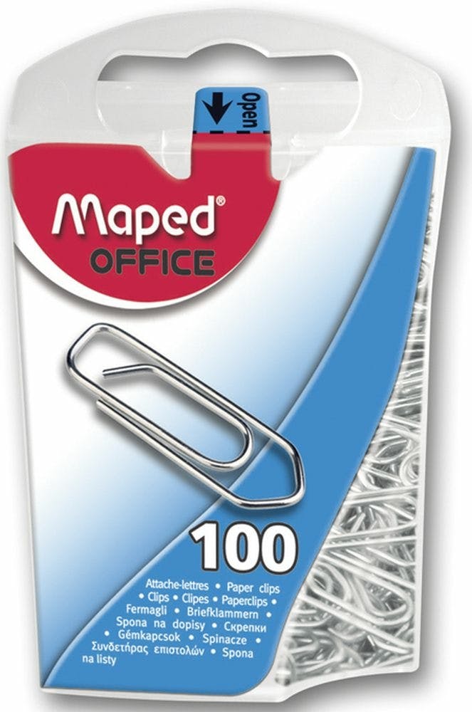 Paperclips Maped 100 Stuks Gegalvaniseerd