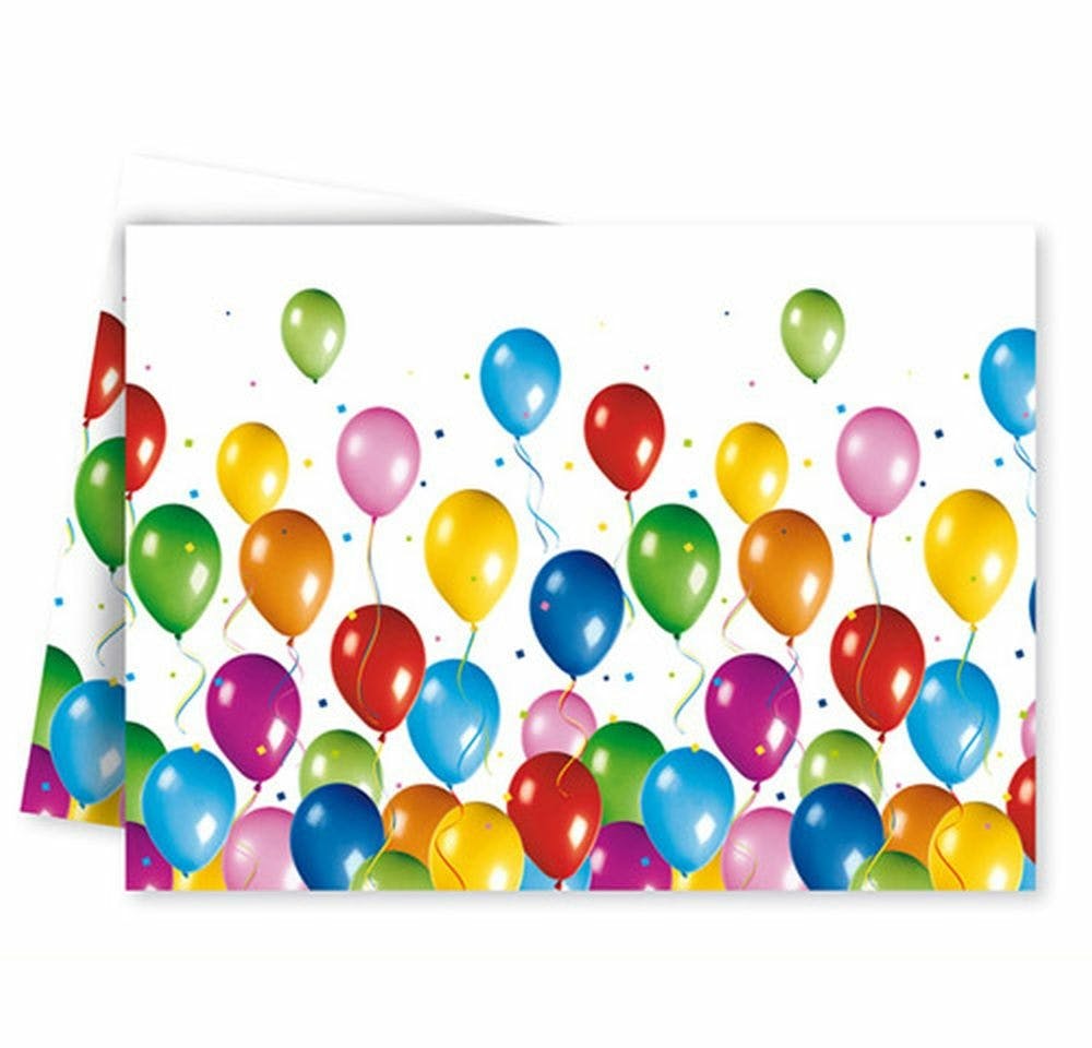 Verjaardags Tafelkleed Ballonnen 180x120cm