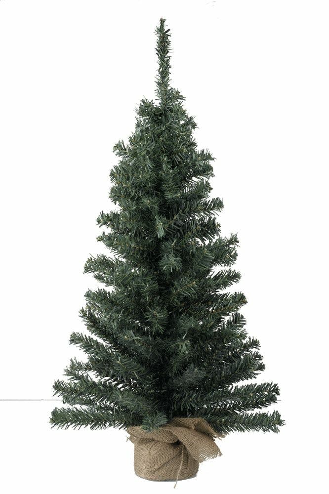 Mini Kerstboom In Jute Zak groen 90 cm