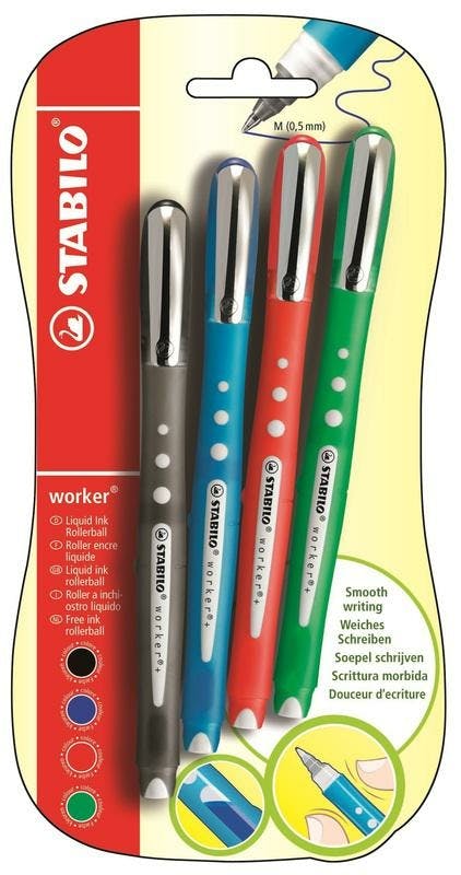 Stabilo Roller Worker 4st Colorful