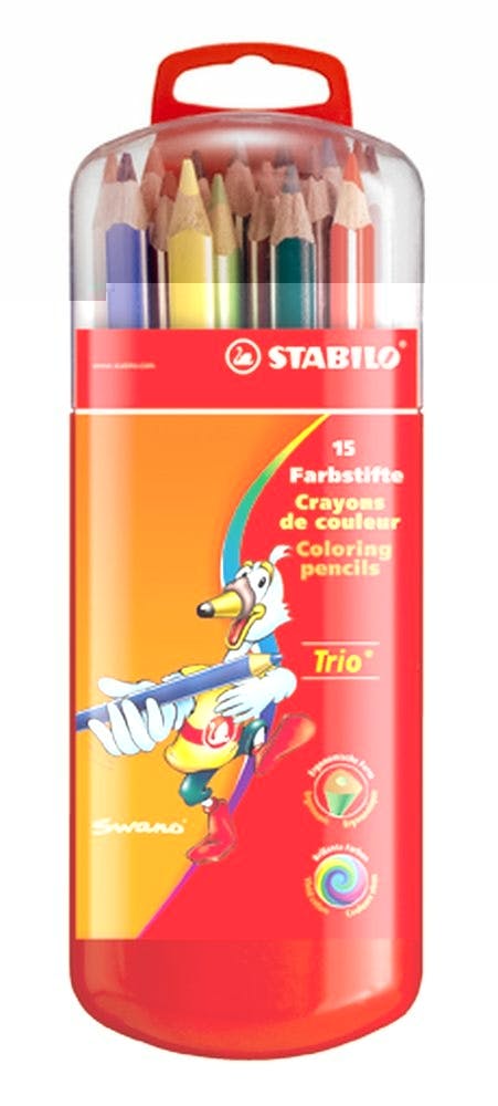 Stabilo 15 crayons couleurs Trio box
