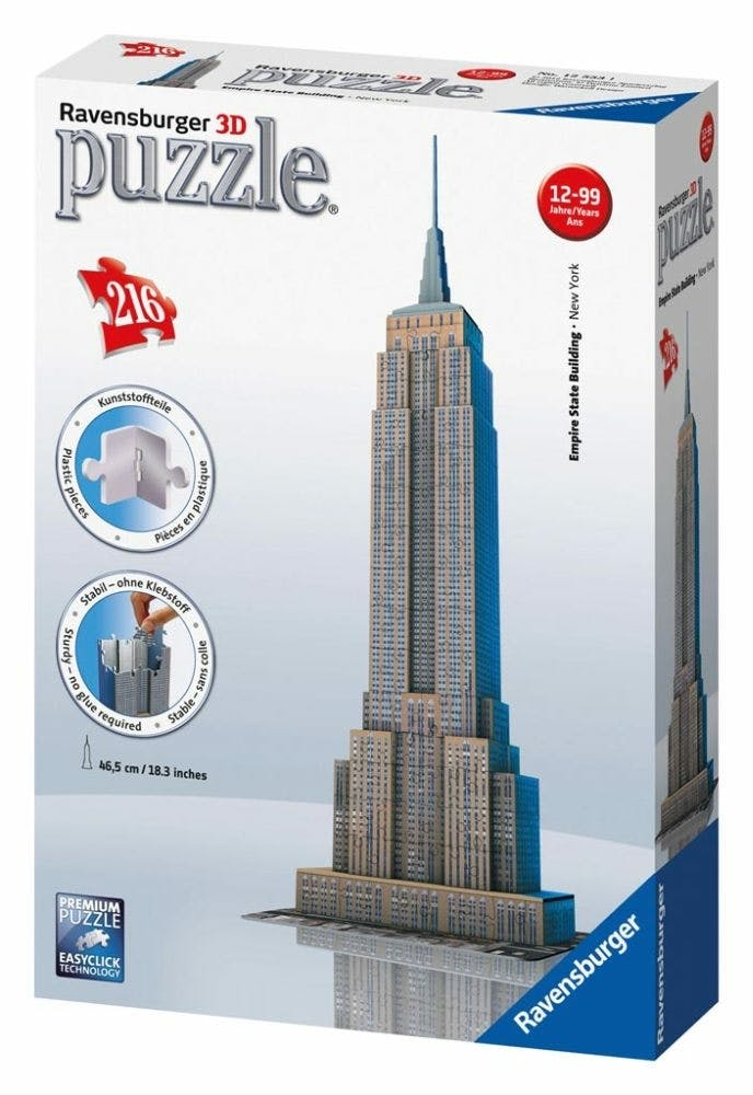 Ravensburger 3D Puzzel Empire State Building - 216 Stuks