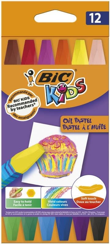 Bic Kids Oil Pastel Etui 12st