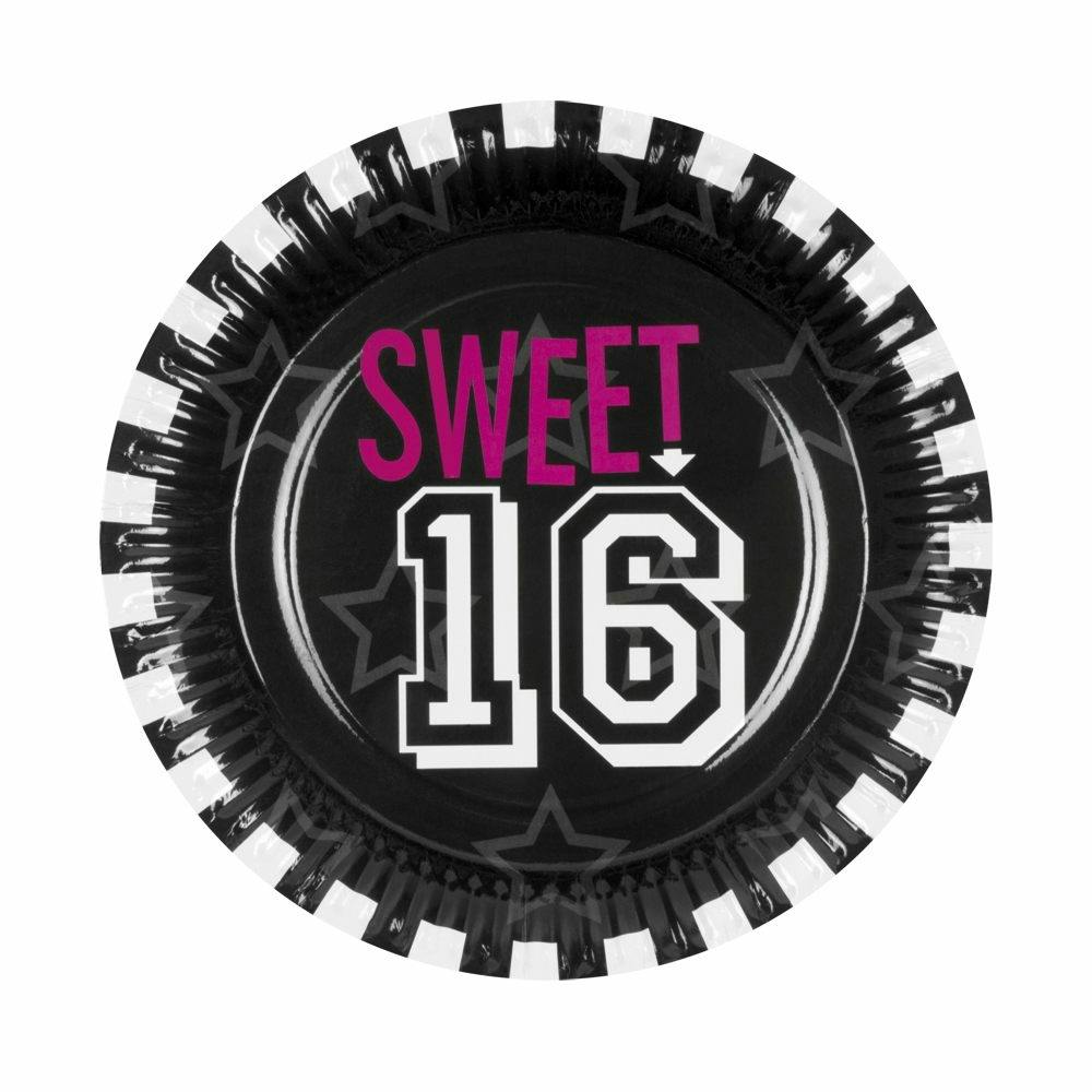 SET 6BORDJES 'SWEET 16' (23 CM)