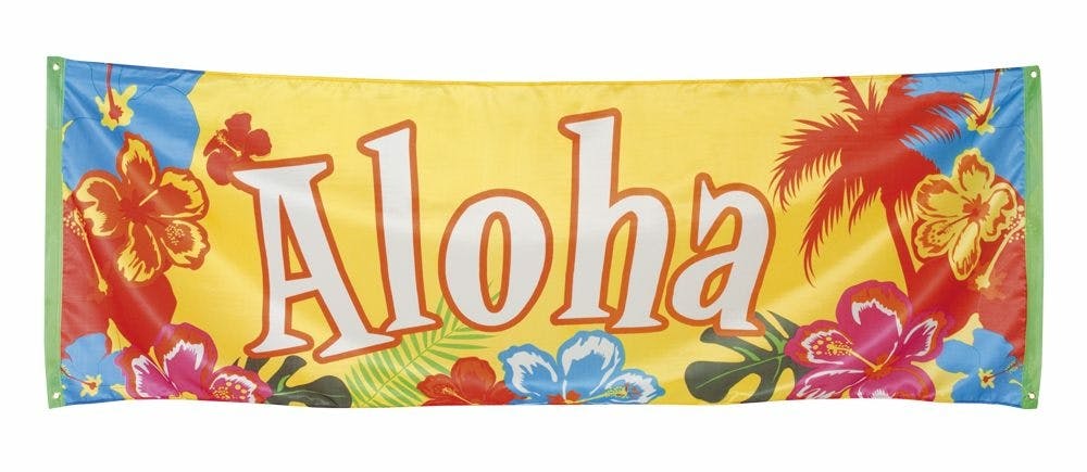 Banner 'aloha' (74 X 220 Cm)