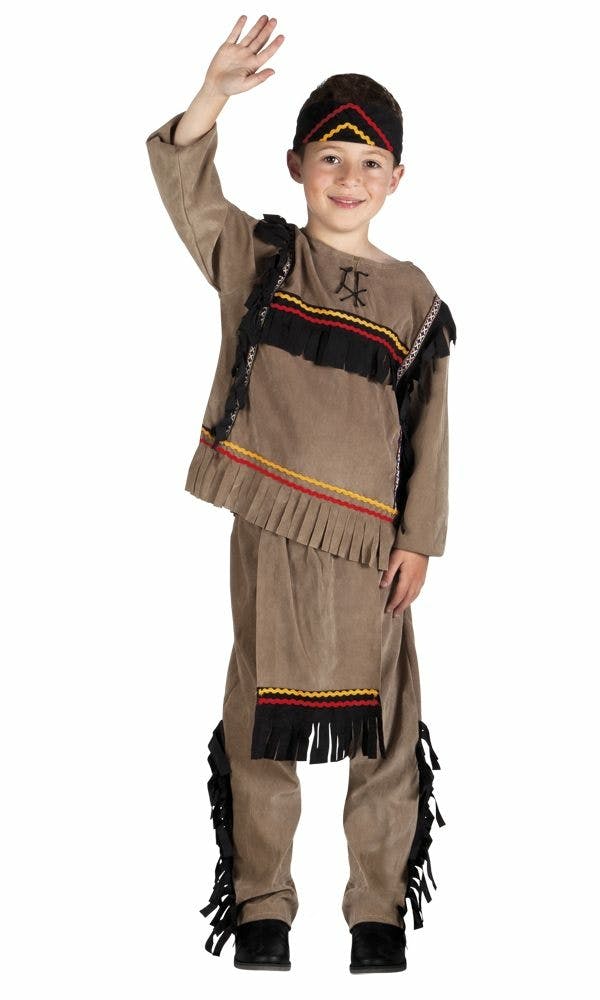 Kostuum Indiaan Big Bear - Maat 134