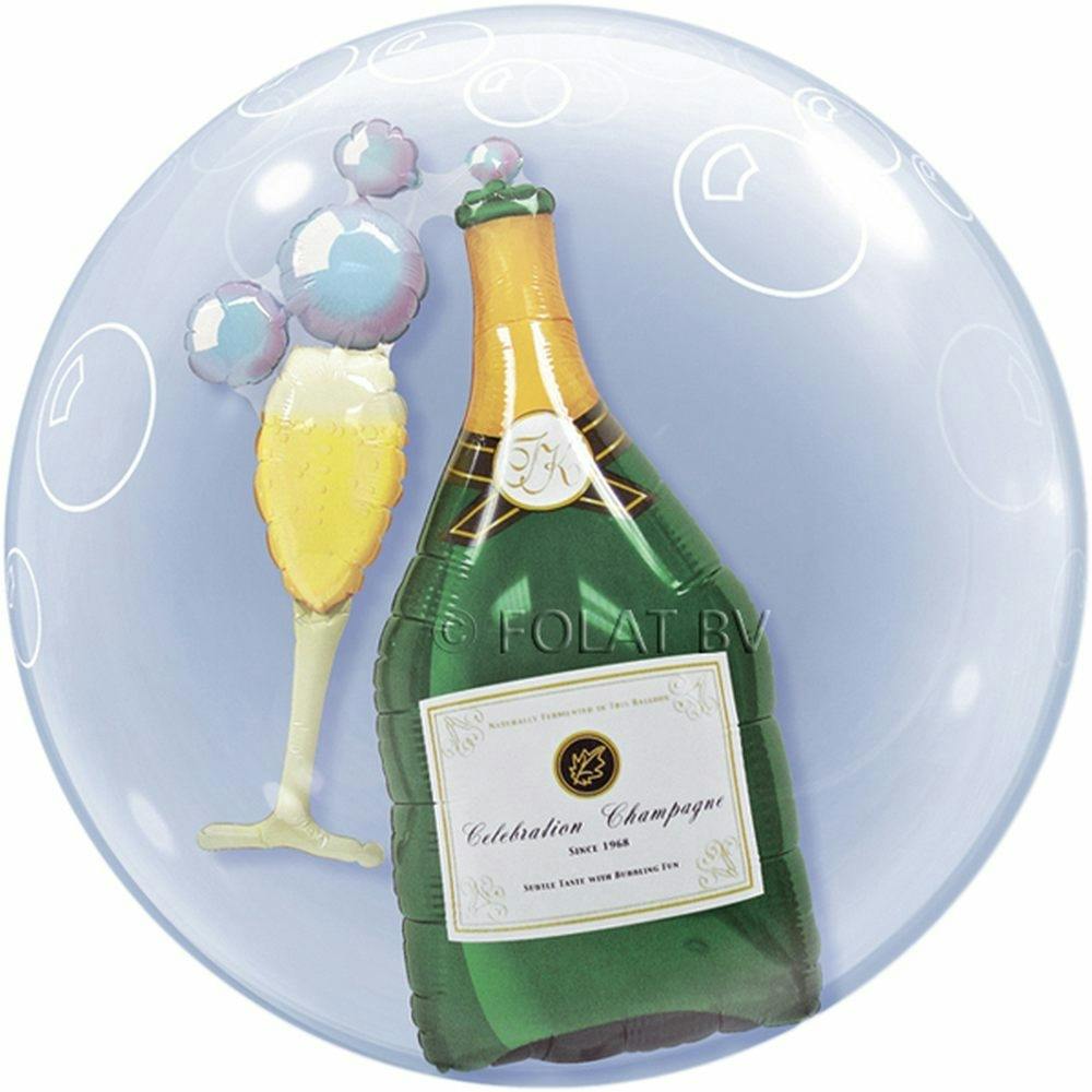 Double Bubble Ballon Champagne