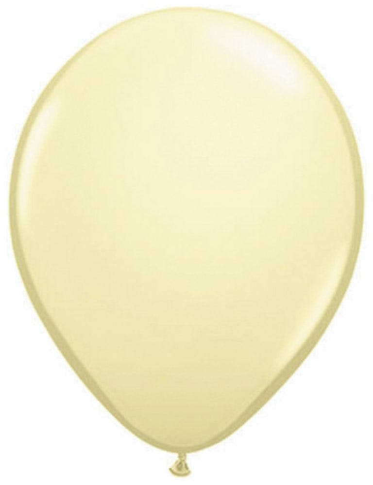 Ballon Ivoor Metallic 13 cm (20 stuks)