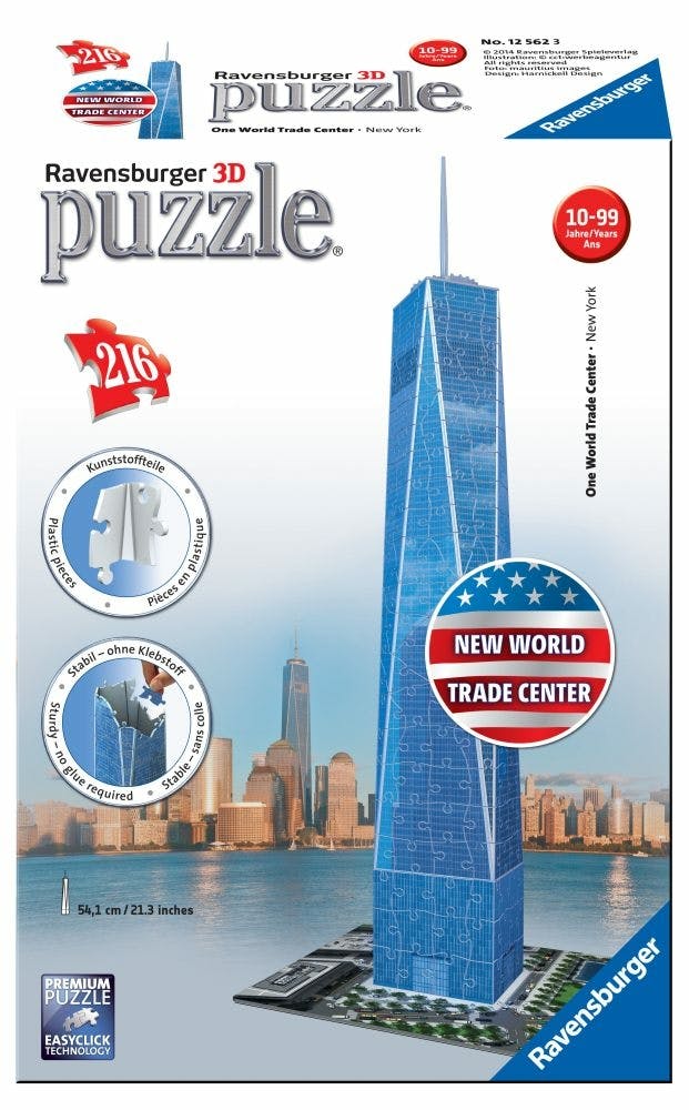 3d Puzzel One World Trade Center - 216 Stuks