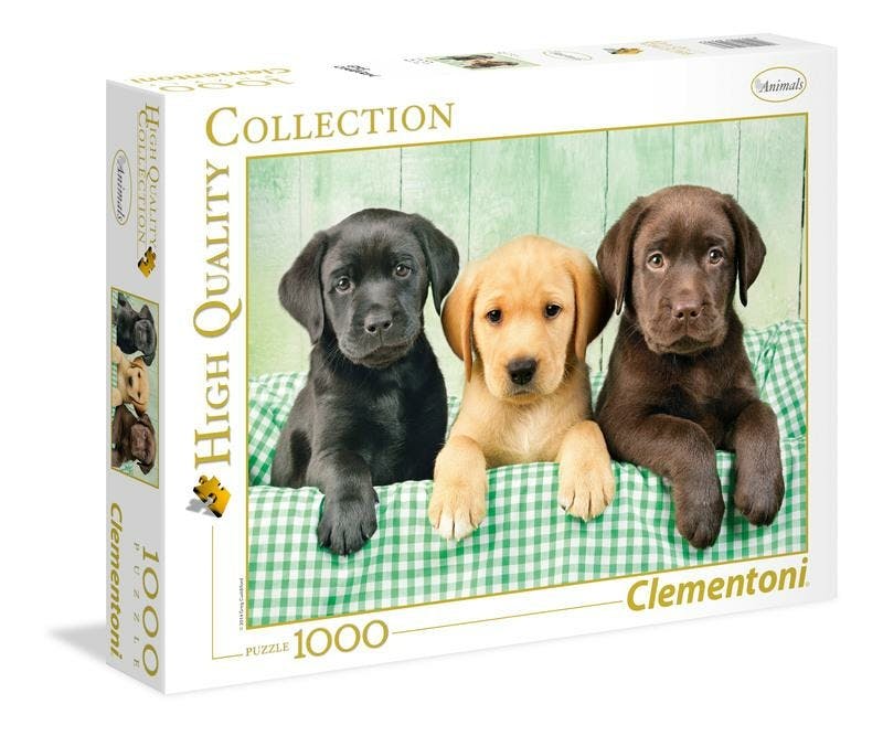 Clementoni puzzel Three Labradors - 1000 Stuks