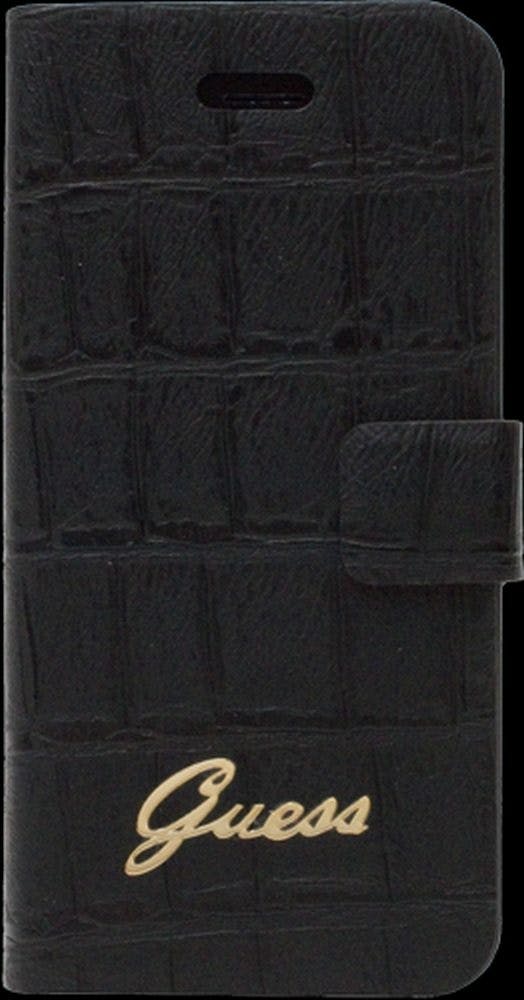 Iphone 5 Folio Case Guess Croco Zwart