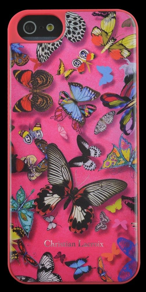 Iphone 5 Backcover Butterfly Roze Christian Lacr.