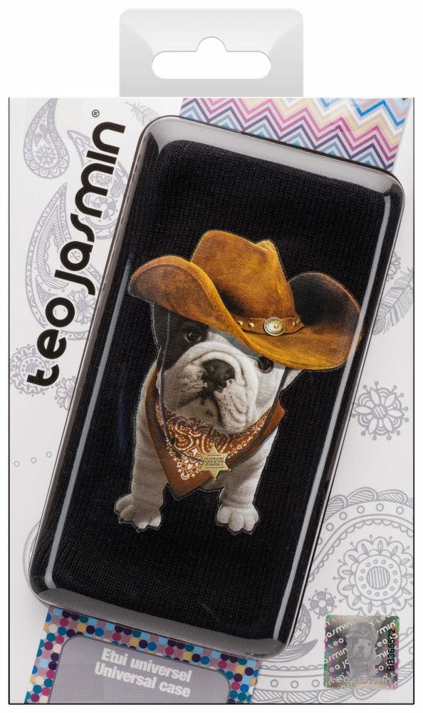 Smartphone Sock Teo Jasmin Cowboy Zwart