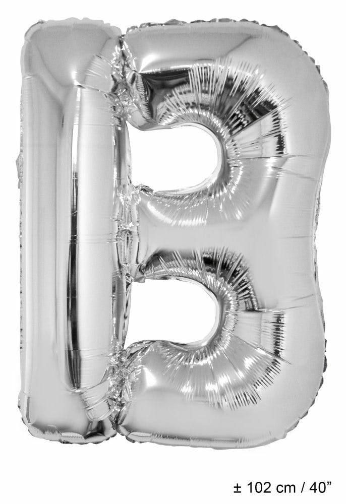 Competitief Toestemming Slordig Helium Ballon Letter B - Zilver - 102 Cm
