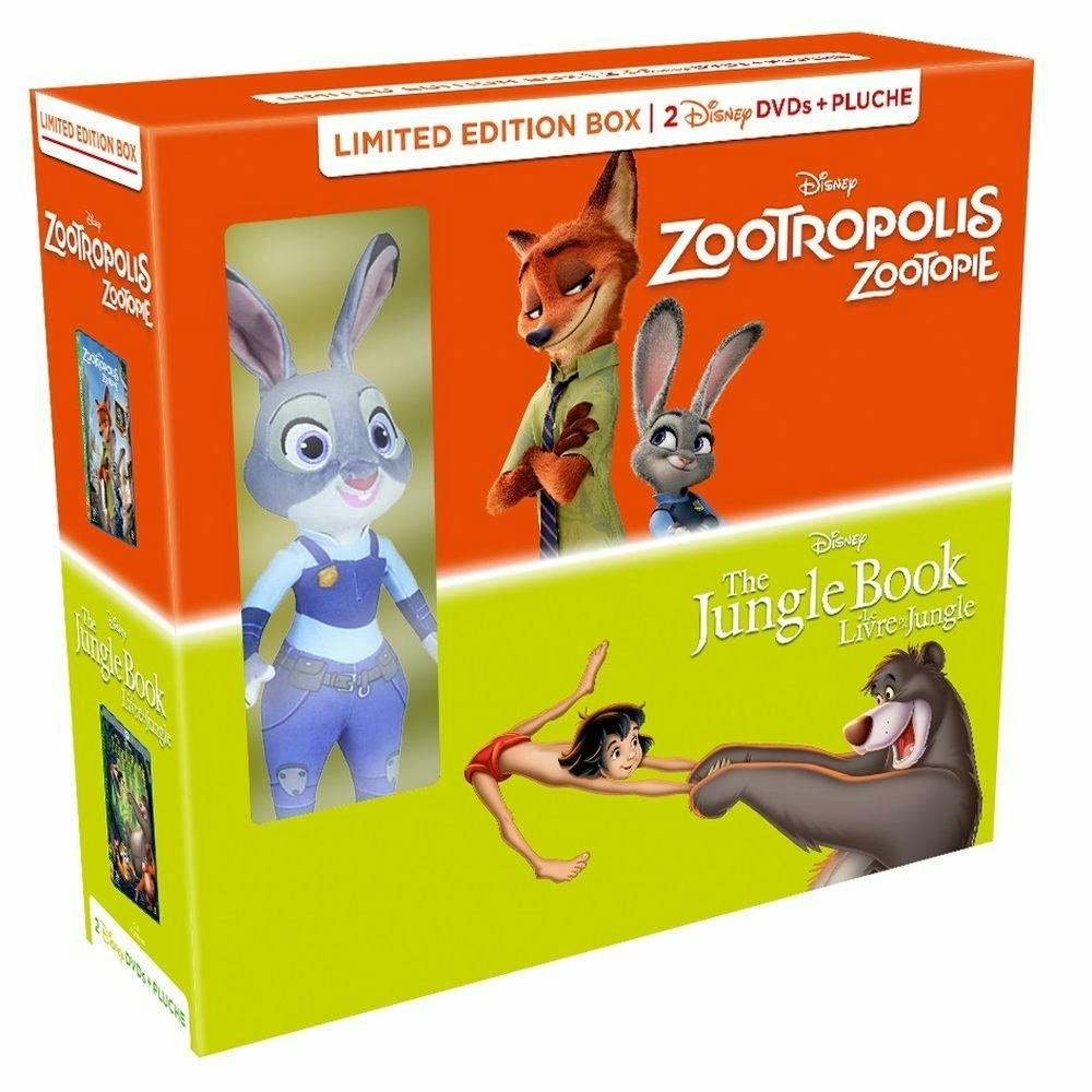 DVD Box Jungle Book + Zootropolis NL/FR