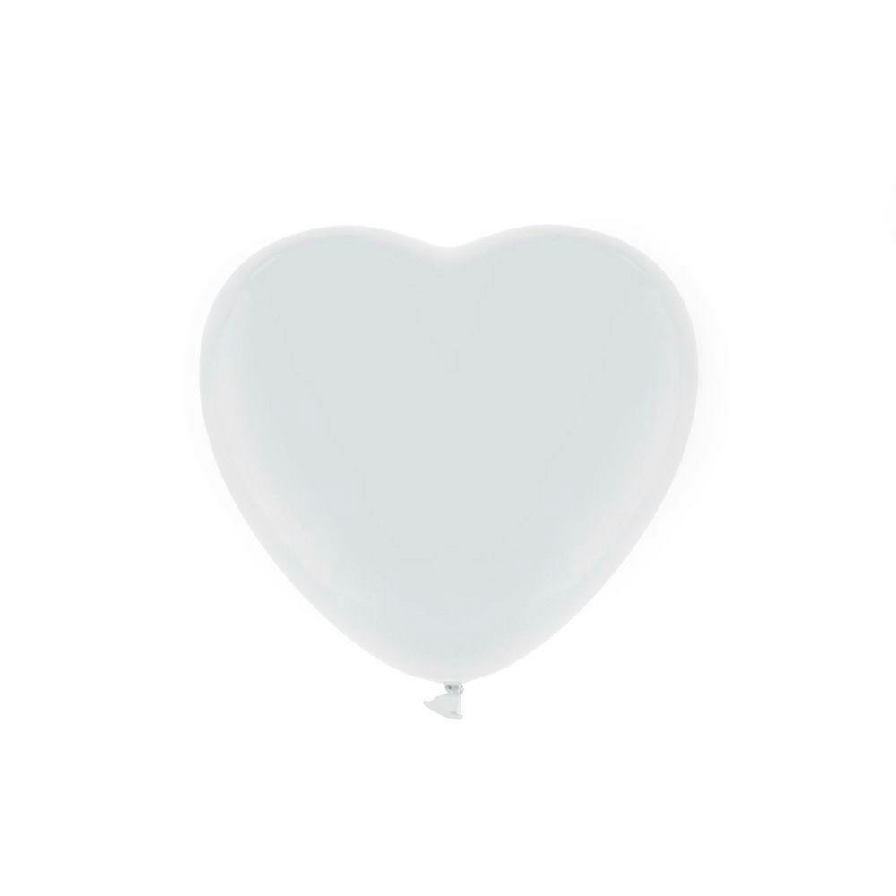 Ballon Hearts White- 10 Stuks