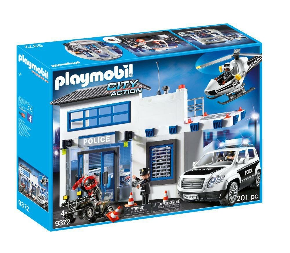 Playmobil City Action Poste De Police Avec Véhicule - 9372