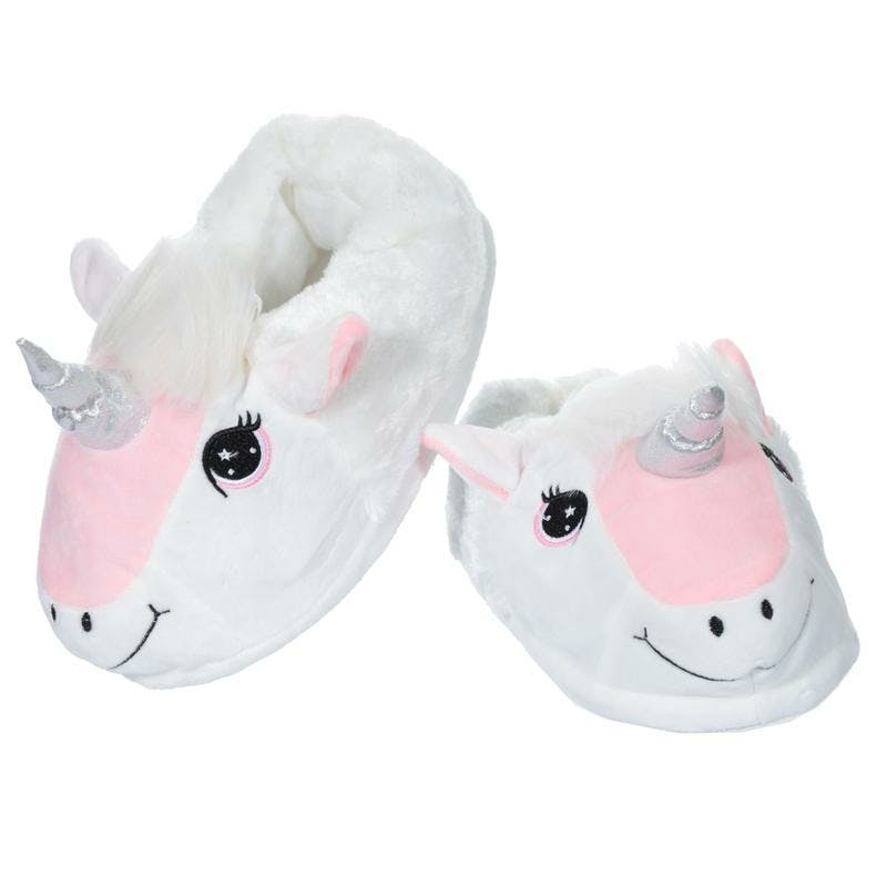 Unicorn Slippers Pluche - Large (One Size)