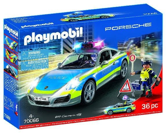 PLAYMOBIL Porsche Carrera S Politie Wit - 70066
