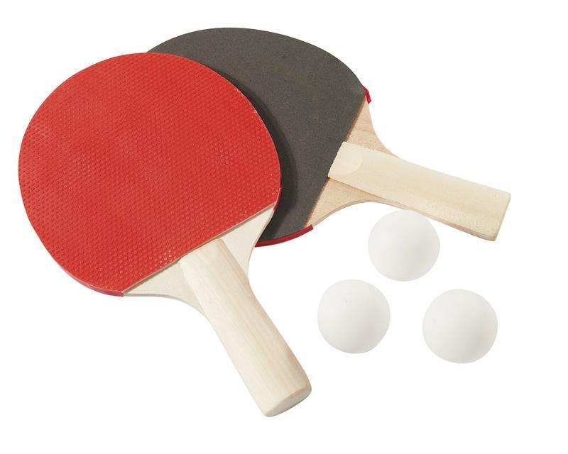 2 Ping-Pongpaletten Met 3 Ballen