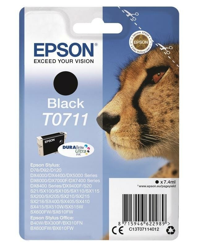 Epson Inktpatroon T0711 Zwart