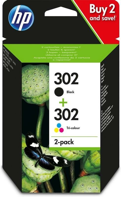 Hp Inktpatroon 302 Combo-pack (zwart+kleur)