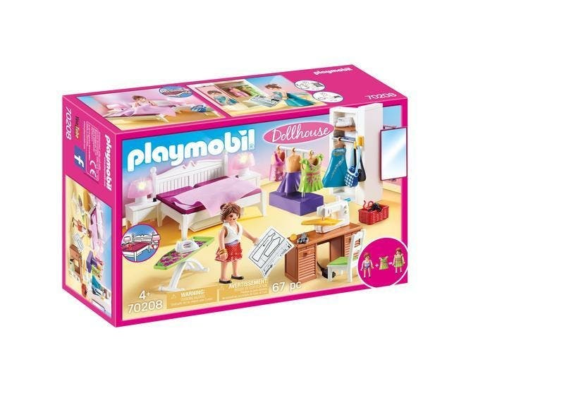 PLAYMOBIL Dollhouse Slaapkamer Met Mode Ontwerphoek - 70208