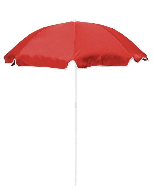 Strandparasol Staal 1,6M Rood