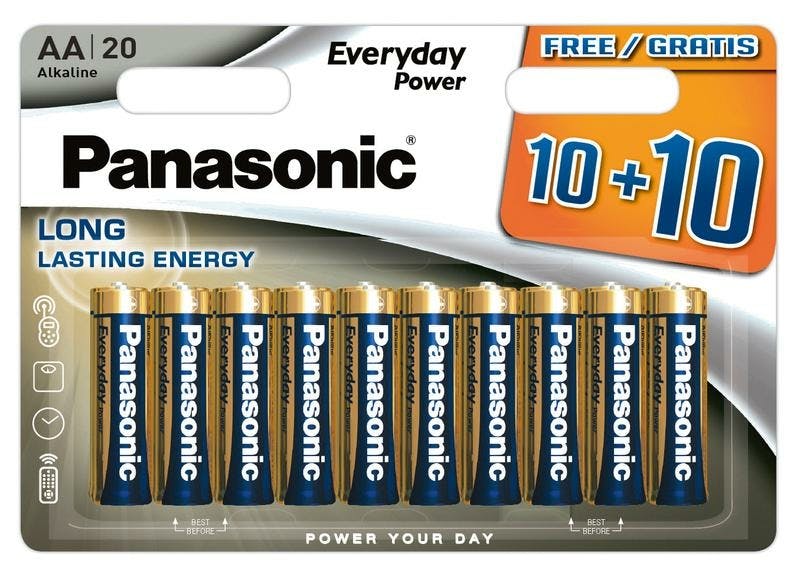Panasonic Aa Lr06 Batterijen 10+10 Gratis
