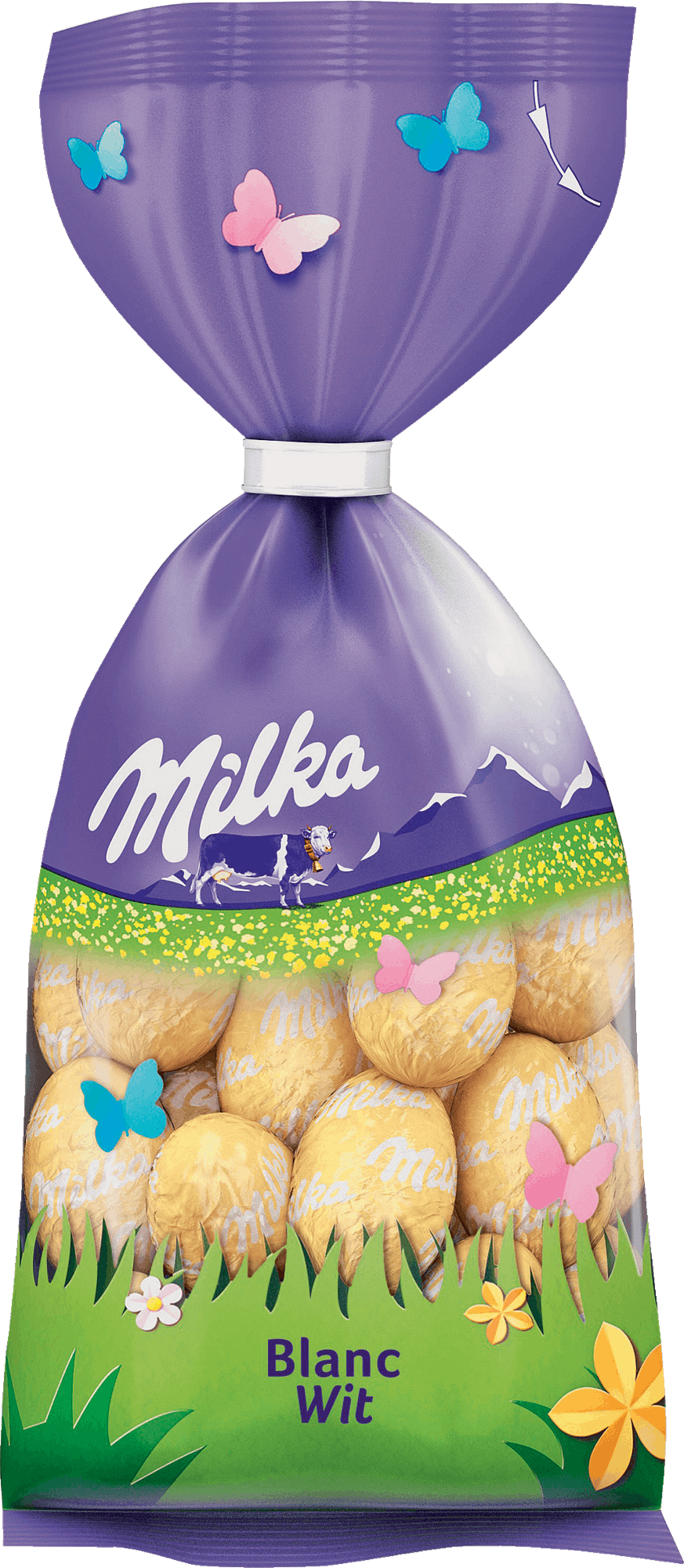 Milka Eieren Zak 100g Wit