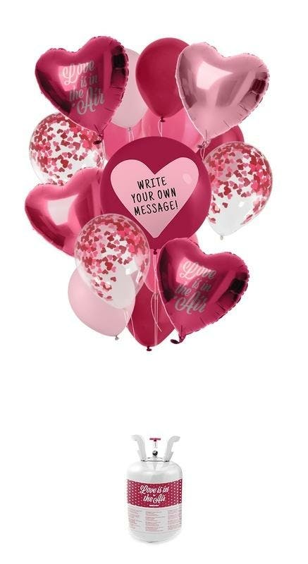 Helium Tank + Ballonnen Love Is In The Air