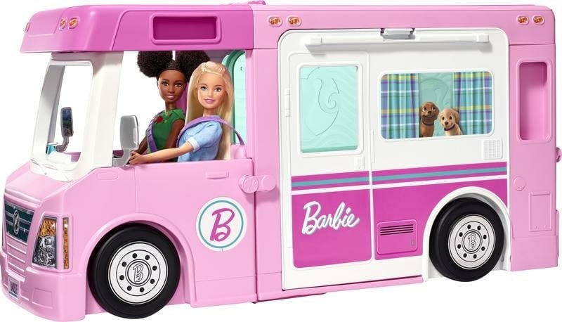 Barbie car camping online