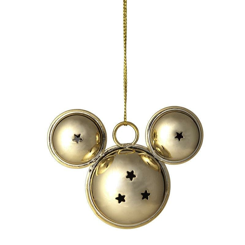 Kersthanger Disney Mickey Mouse Goud - 6 Cm (1 Van Assortiment)