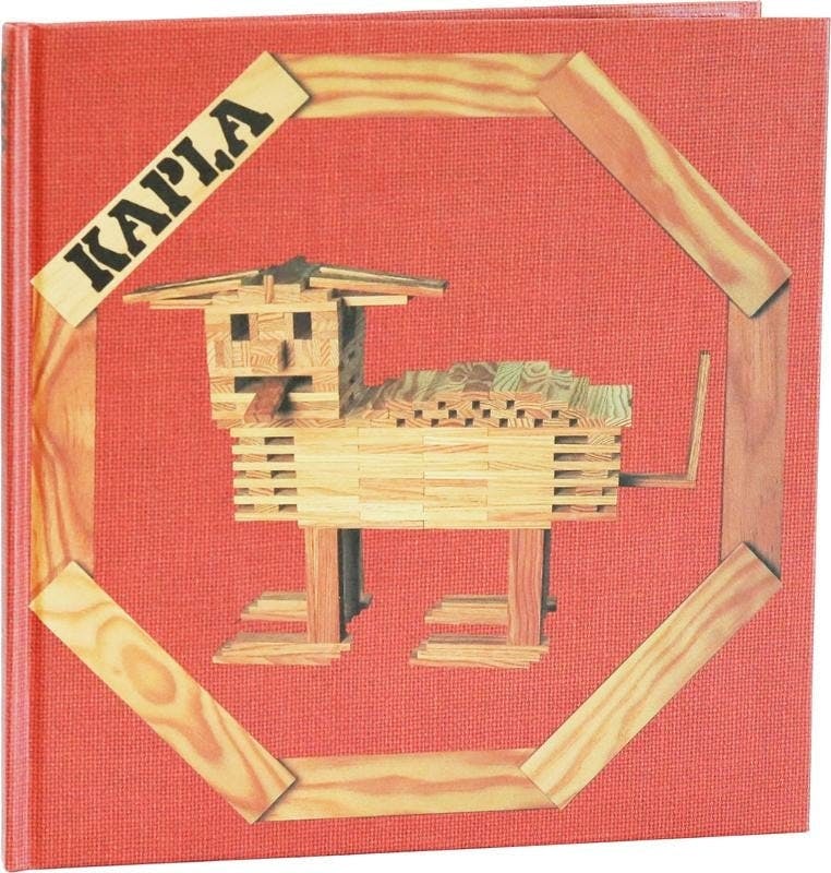 Kapla Kunstboek Beginner Ideas N°1 - Rood