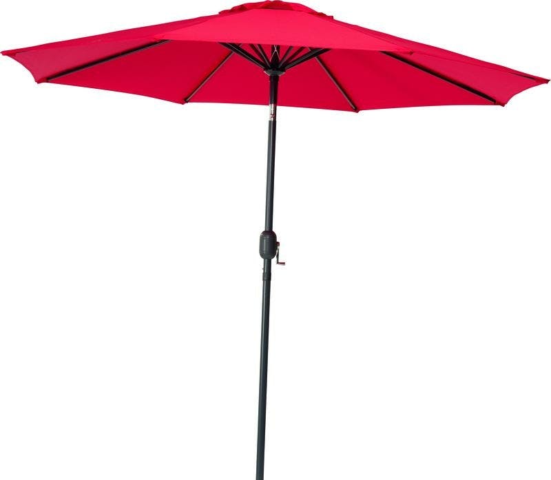 Parasol Rond Inclinable Java Rouge 250xh.245cm 