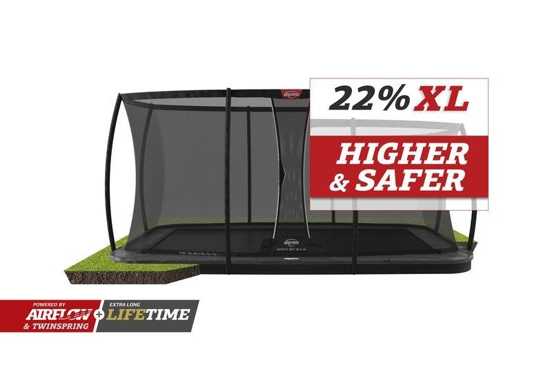 BERG Ultim Elite FlatGround 500 Grey + Safety Net DLX XL