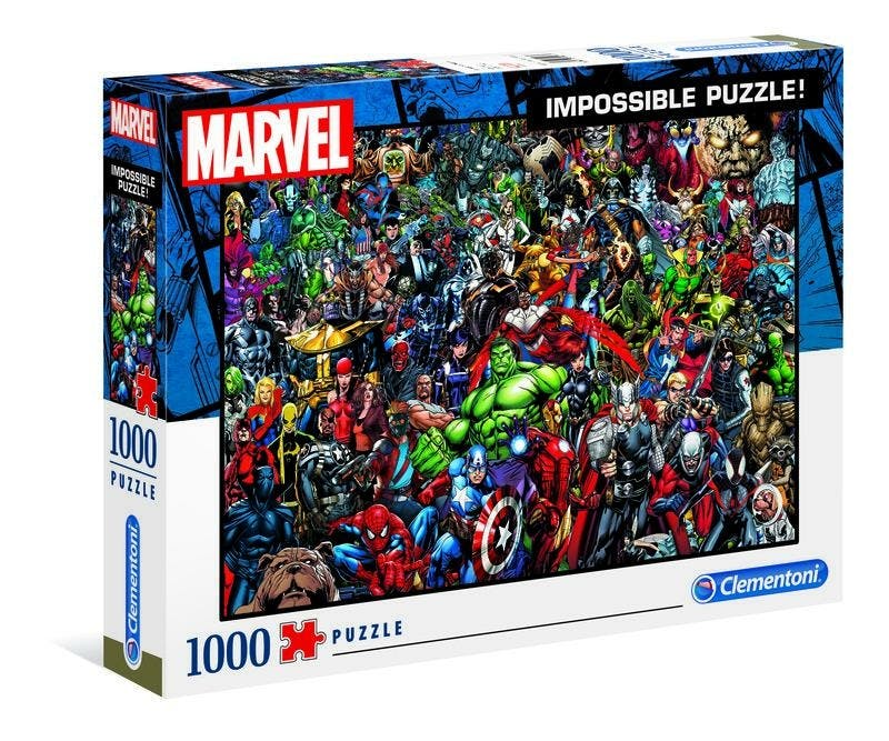 Clementoni puzzel Impossible Marvel 1000 stuks