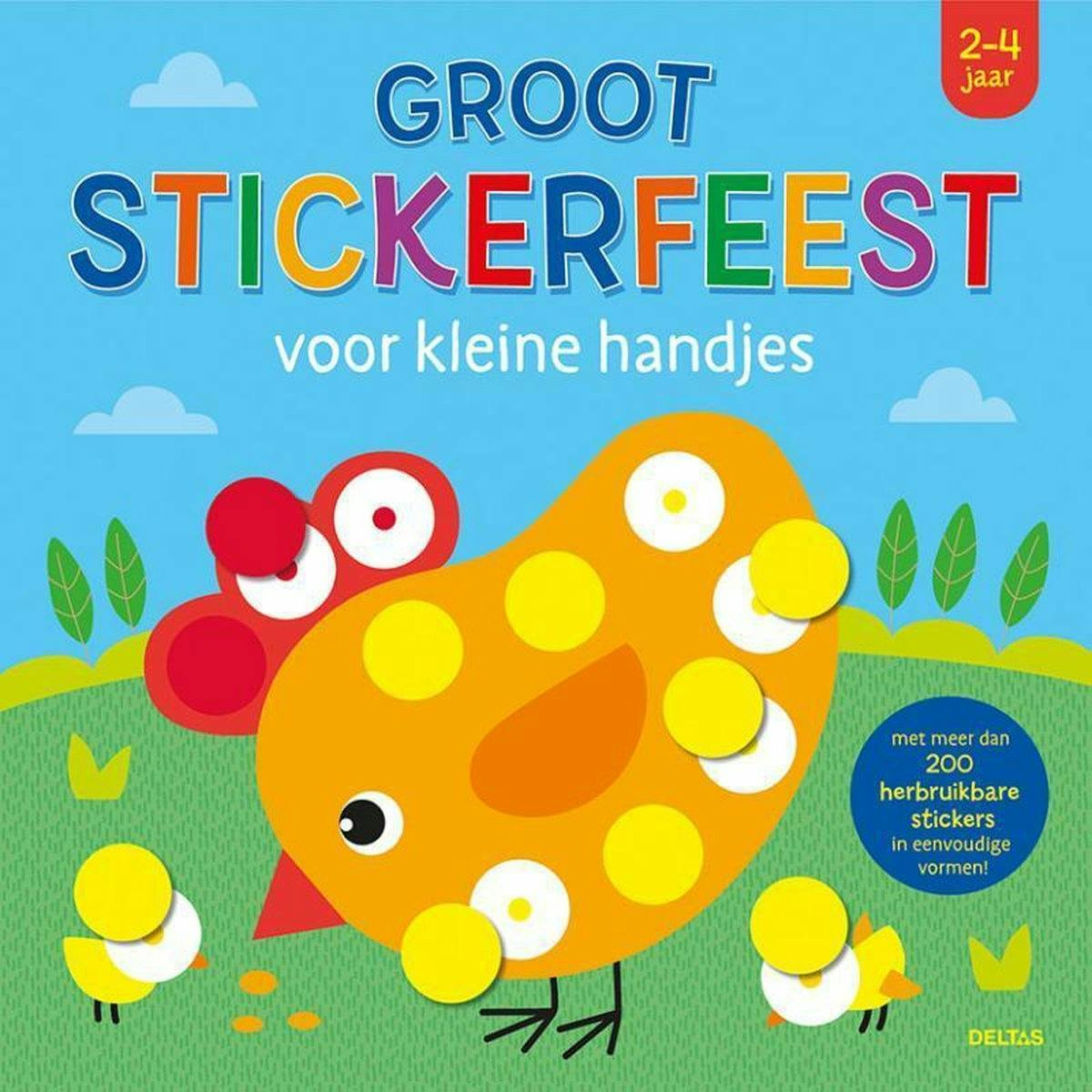 Groot Stickerfeest Voor Kleine Handjes 2-4 Jaar