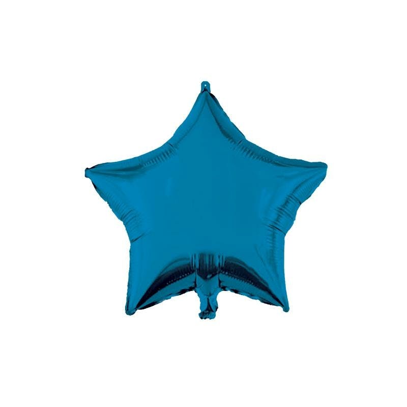 Folieballon Ster Blauw 46 Cm