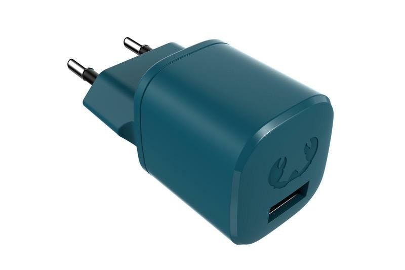 USB Mini Charger 12W - Petrol Blue (USB A)