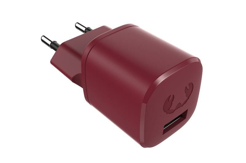 USB Mini Charger 12W - Ruby Red (USB A)