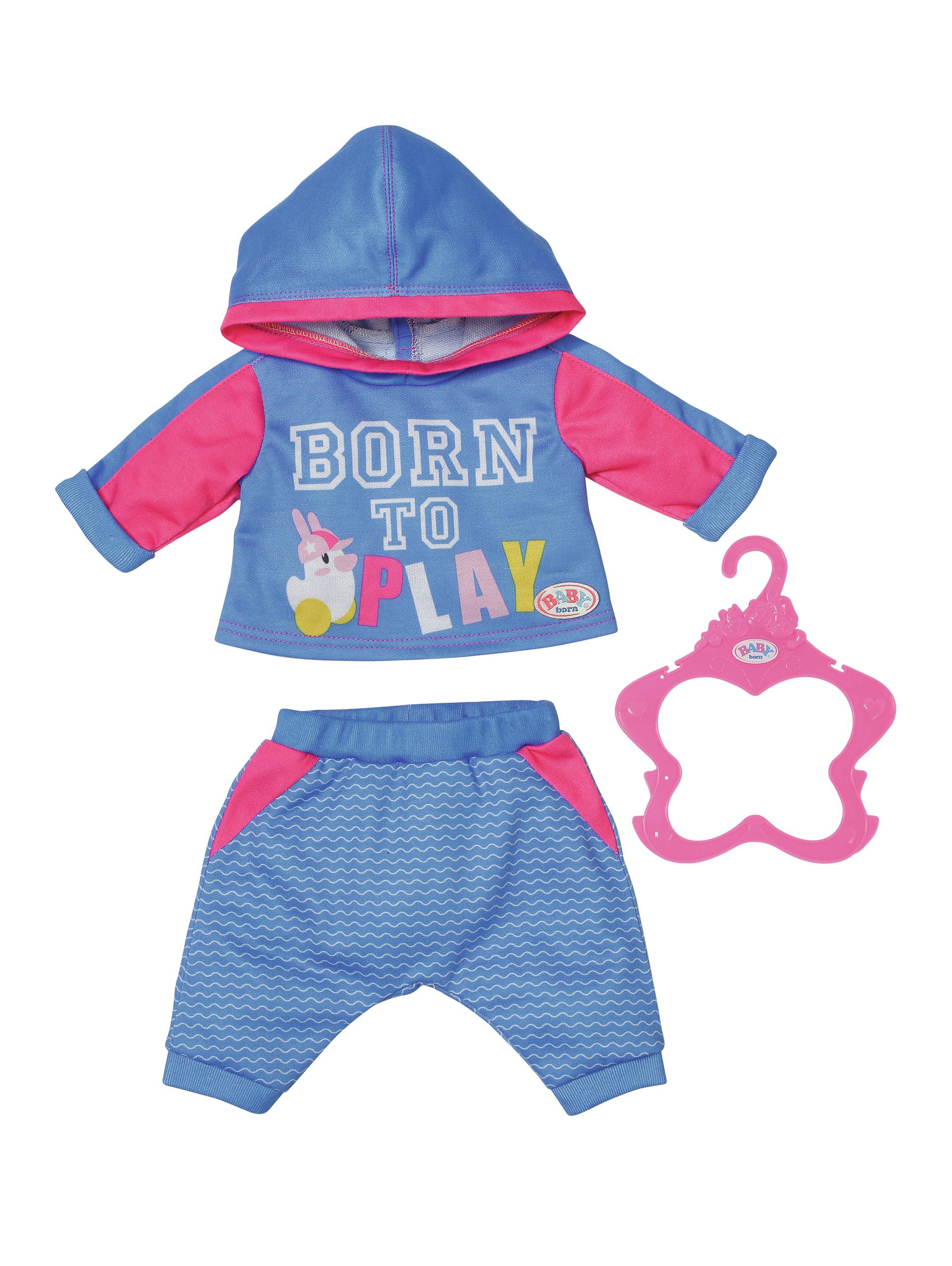 Baby Born Jogging Suits Poppenkledingset 43 Cm (1 Van Assortiment)