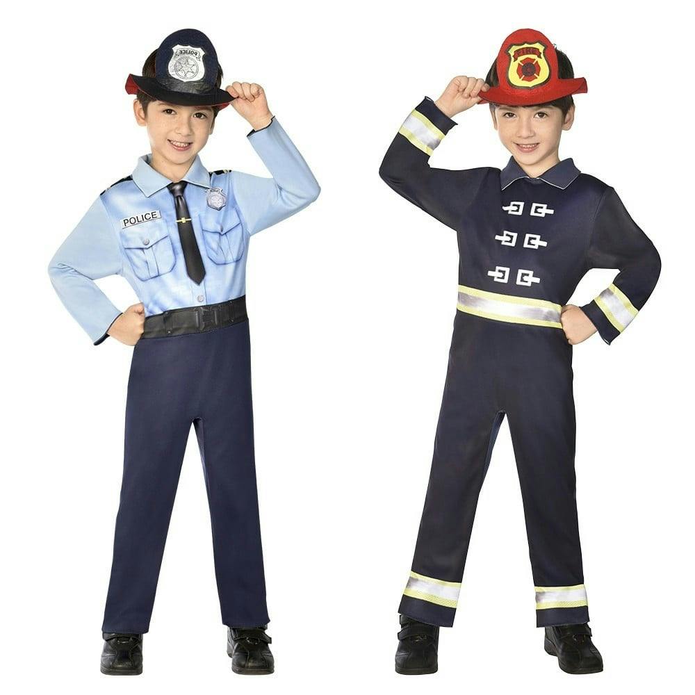 Kostuum Omkeerbaar Brandweer En Politie