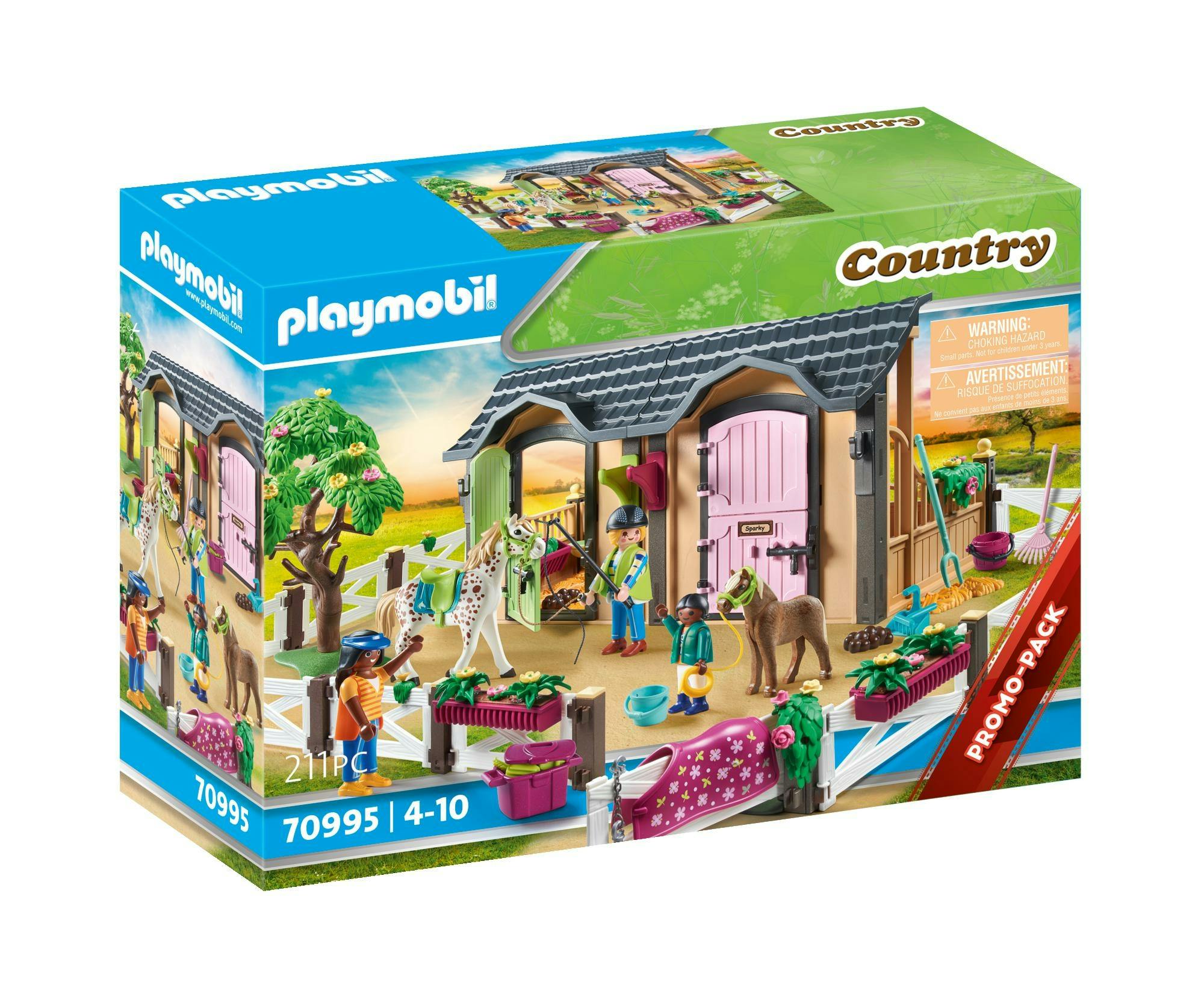 Playmobil Country Rijlessen Met Paardenboxen - 70995
