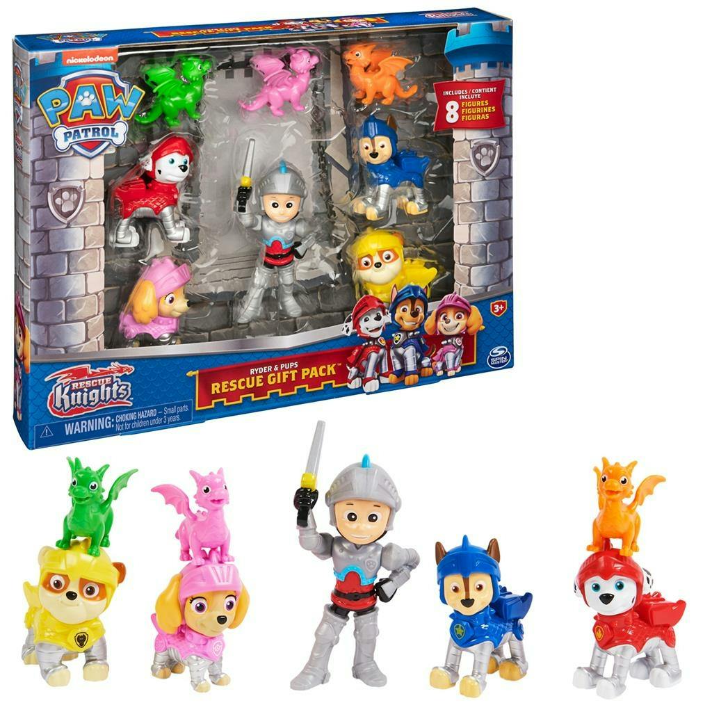 PAW Patrol Rescue Knights Ryder and Pups Figure Gift Pack