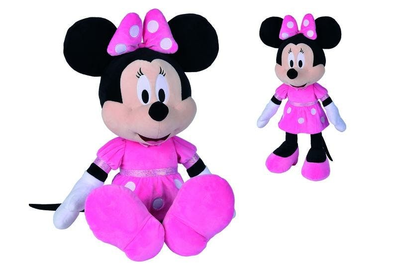 Disney knuffel Minnie Mouse hot pink dress 60 cm