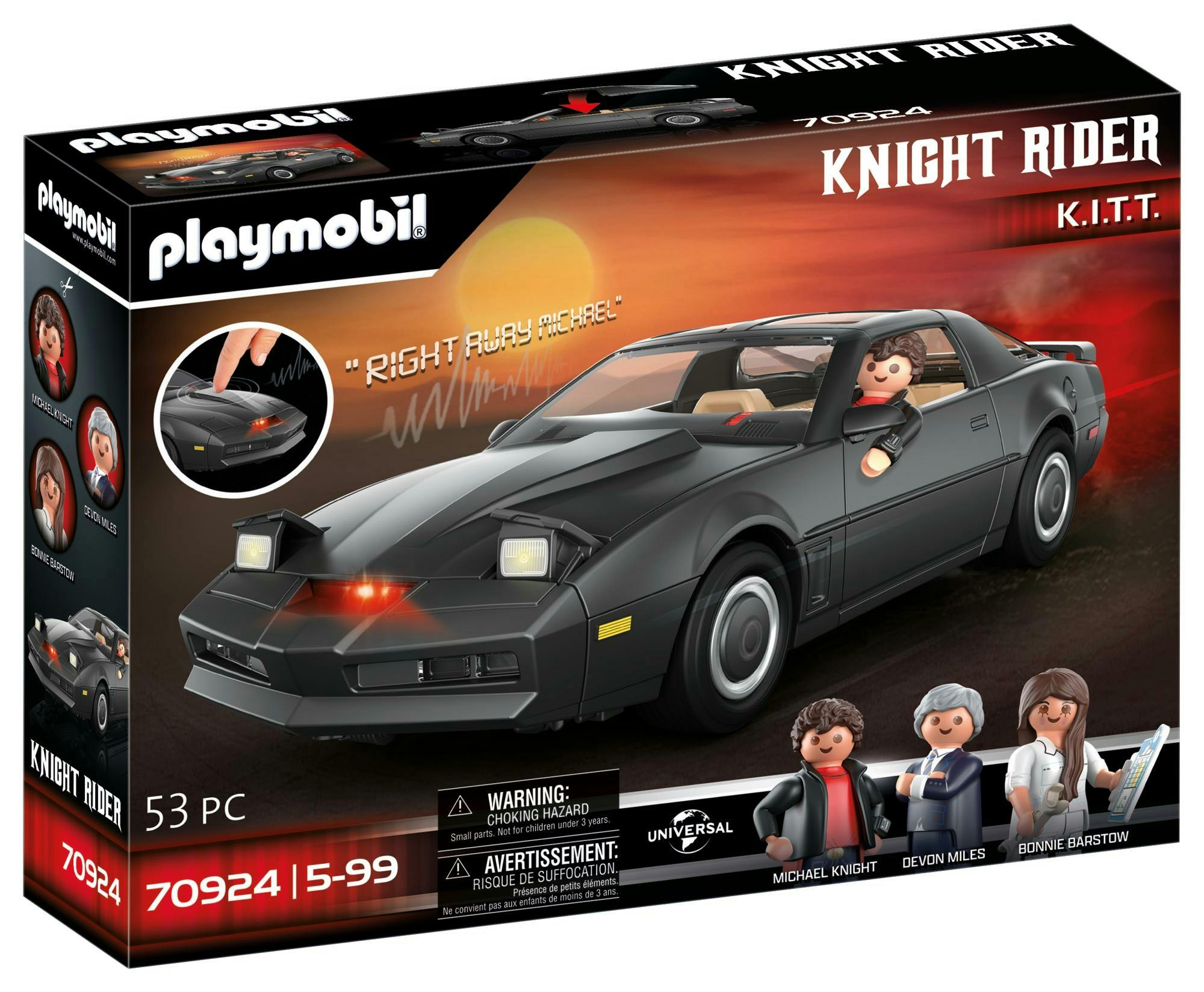 PLAYMOBIL Movie Car Knight Rider - K.I.T.T. - 70924