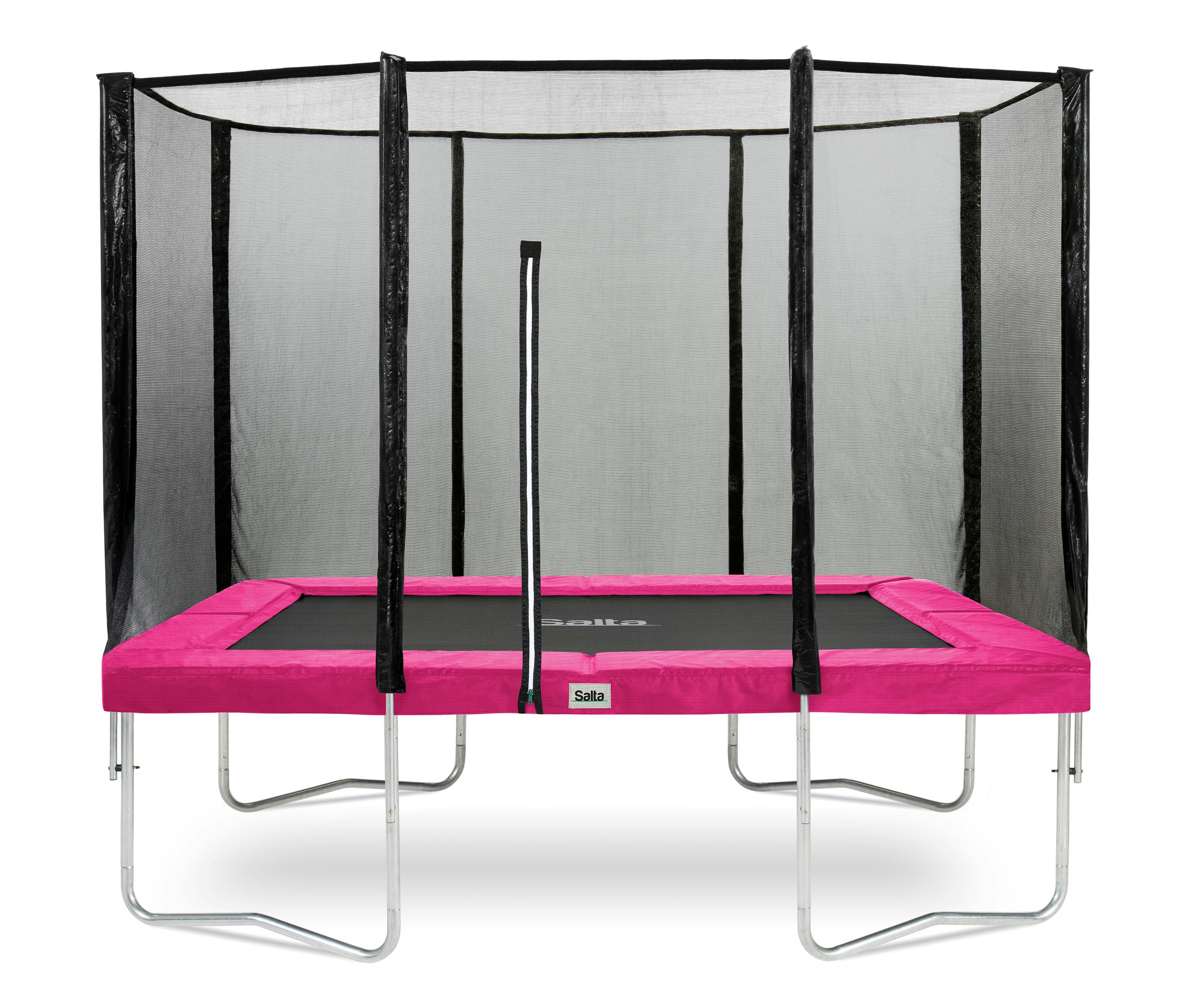 Salta Combo Trampoline 305 X 214 cm met Veiligheidsnet - Rechthoekig Roze