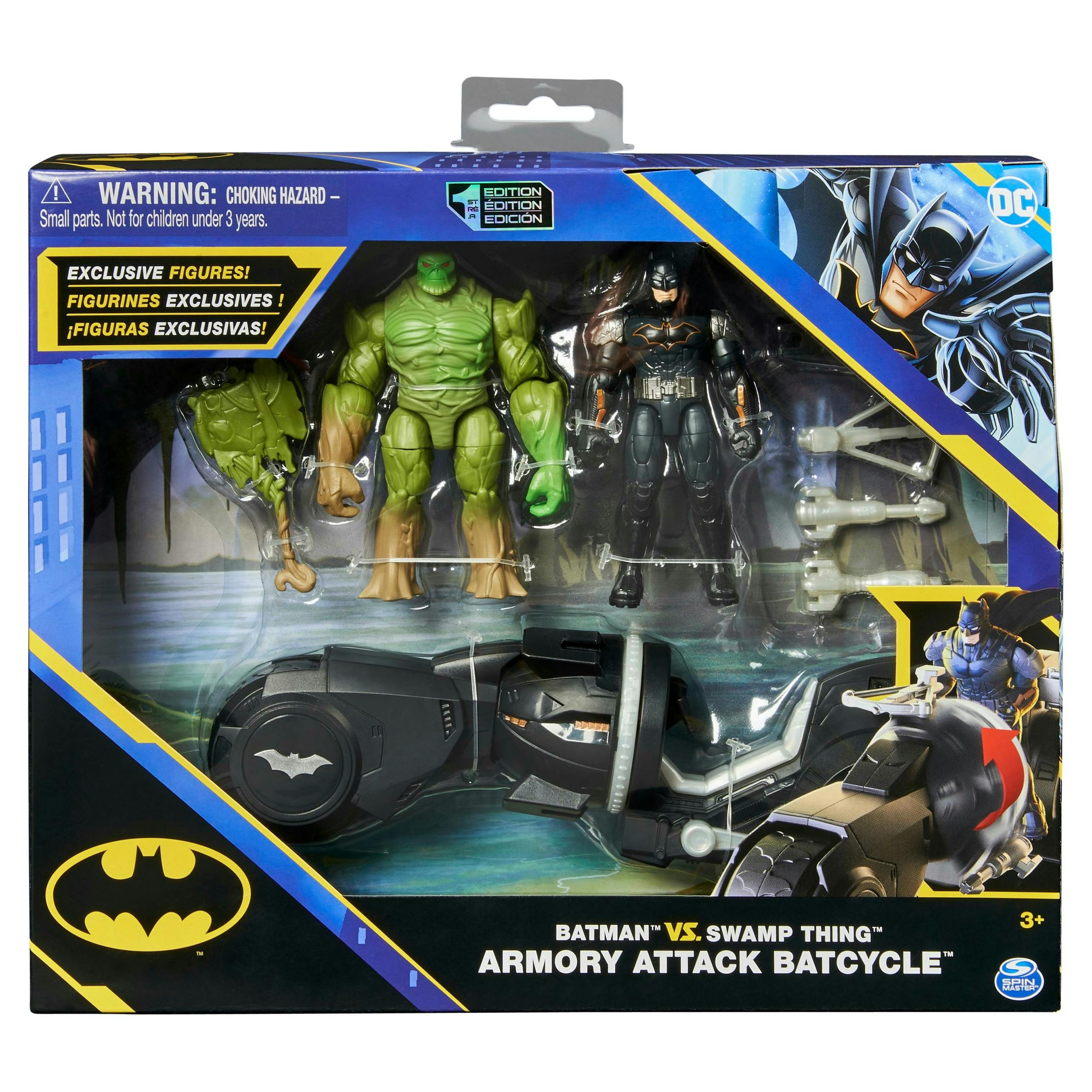 Batman Versus Swamp Thing Armory Attack Batcycle-set